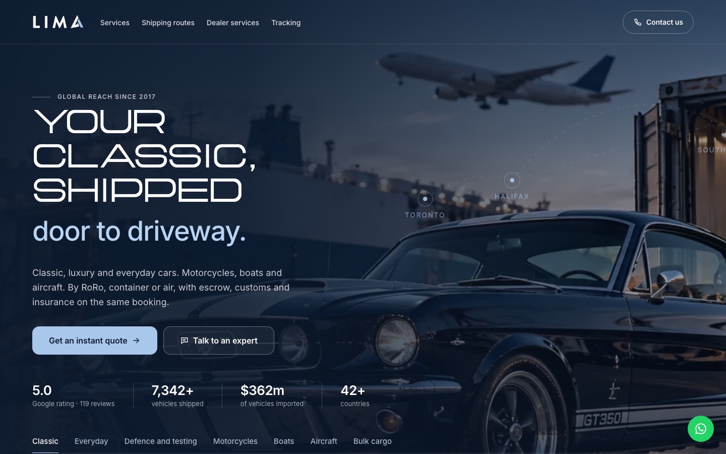 Lima Automotive homepage